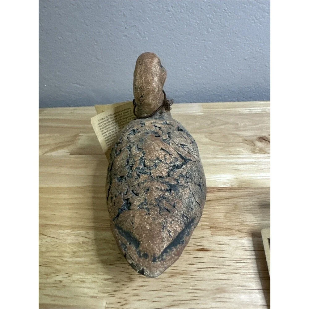 Vintage Duck Figurine Shapes of Clay by Stan Langtwait Mount St Helen's Ash